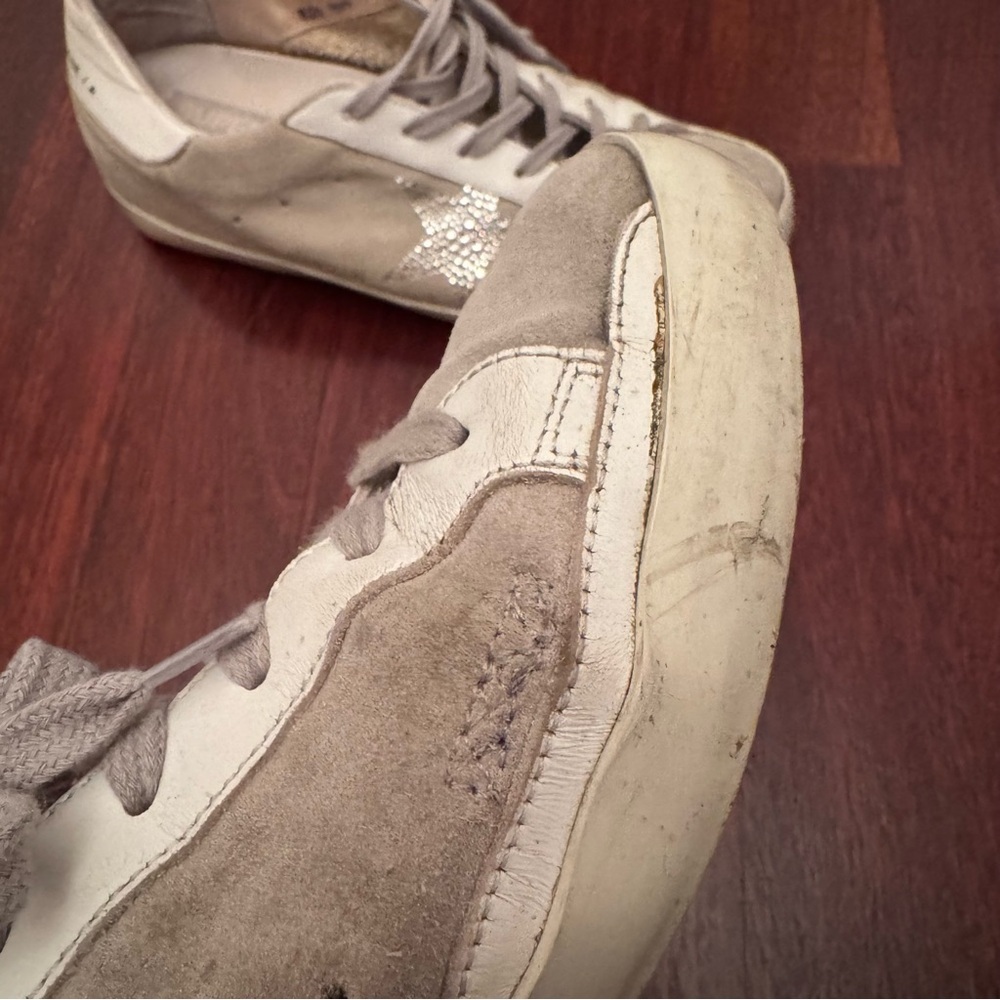Golden Goose Superstar Swarovski Crystal Suede Sneakers - Picture 8 of 16